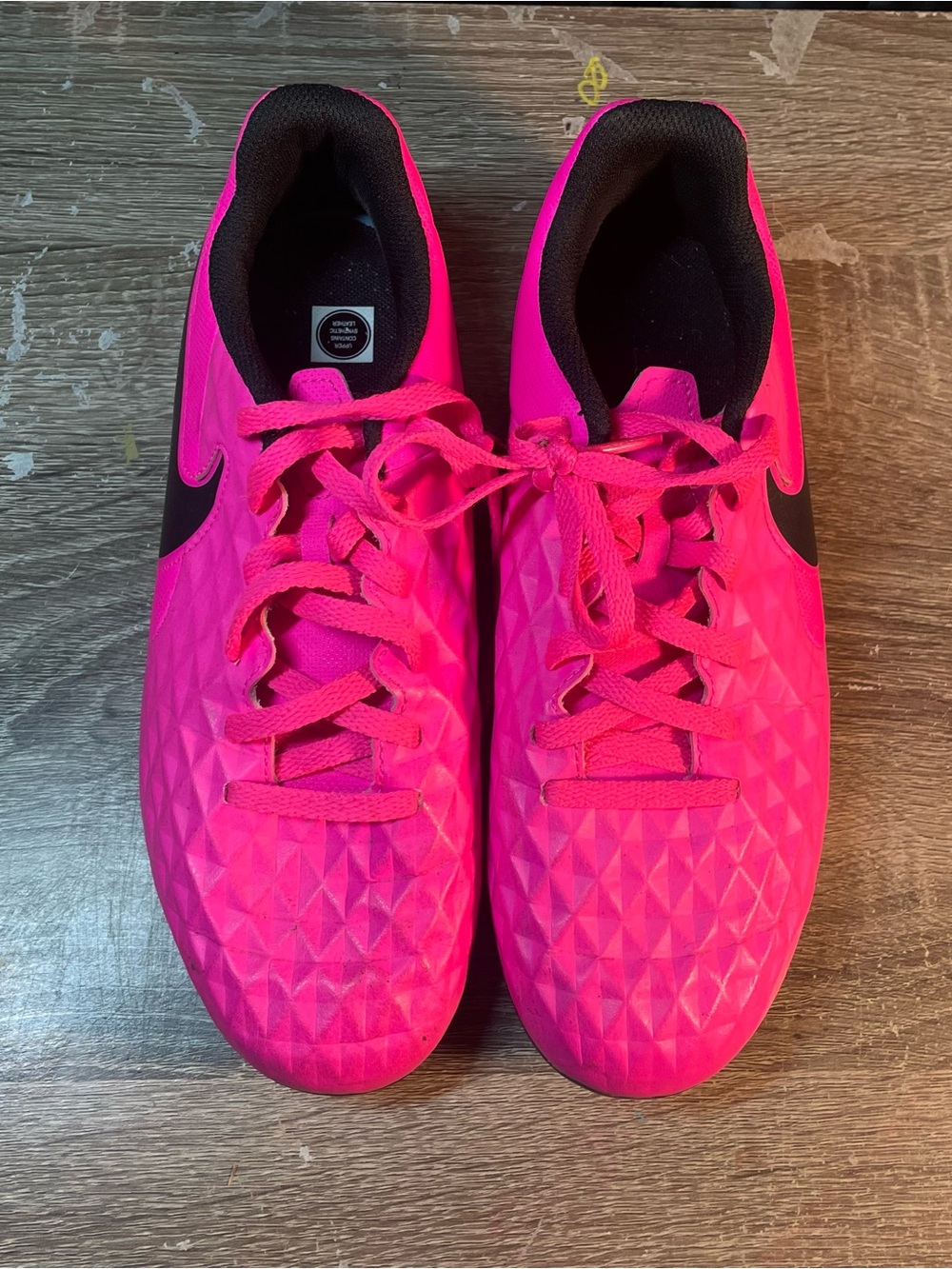 Nike Hot Pink and Black Cleats